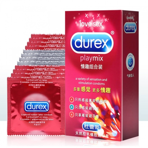 杜蕾斯 情趣組合裝避孕套 中號 12只裝 冰火果味避孕套情趣用品