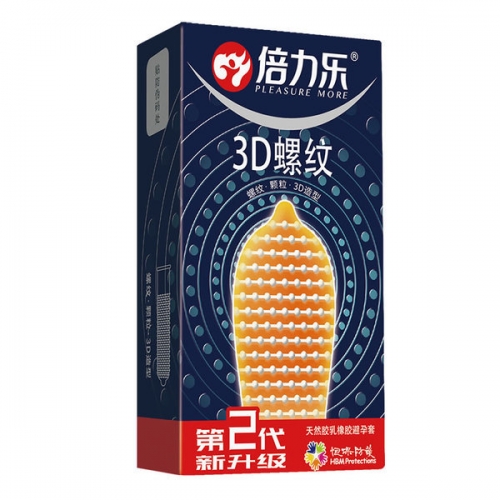 倍力樂(lè) 3D狼牙避孕套 10只/盒